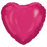Balon foliowy w kształcie serca – fuksja 46 cm
