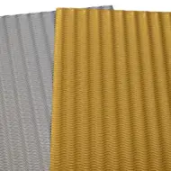 Bambino: Srebrna i Złota dekoracja 3D tektura falista B4 25x35cm