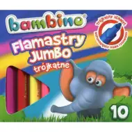 Bambino: Zestaw 10 dużych kolorowych pisaków Jumbo