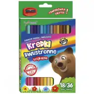 Bambino: Zestaw kolorowych kredek 18/36 sztuk z temperówką