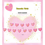 Baner urodzinowy „Happy Birthday” Mała Księżniczka