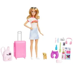 Barbie®: Dreamhouse Adventures podróżująca lalka Barbie z akcesoriami - Mattel zdjęcie 3