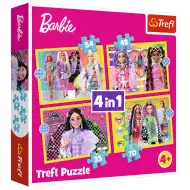 Barbie 4 w 1 puzzle - Trefl