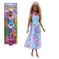 Barbie Dreamtopia: Księżniczka lalka w niebiesko-fioletowej sukni z motywem motyla - Mattel