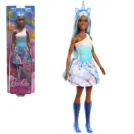 Barbie Dreamtopia: Lalka jednorożec w niebieskiej tęczowej sukience - Mattel