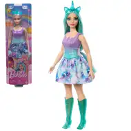 Barbie Dreamtopia: Lalka jednorożec w niebiesko-fioletowej sukience - Mattel