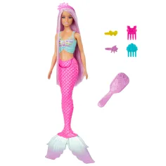 Barbie Dreamtopia: Magiczna fryzura syrenka lalka 2024 - Mattel zdjęcie 5