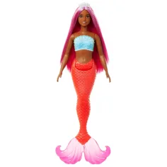 Barbie Dreamtopia: Syrenka z różowymi włosami i koralowym ogonem - Mattel zdjęcie 2