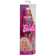 Barbie: Laleczka Fashionista w żywej, wielokolorowej sukience – Mattel