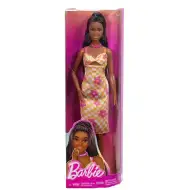 Barbie: Modna lalka Fashionista w kratkowanej, kwiecistej sukience - Mattel
