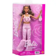 Barbie: Modna lalka z przyjaciółkami w sukience w różany wzór - Mattel