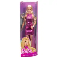 Barbie: Modna, stylowa blond lalka w różowej sukience - Mattel