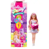 Barbie: Party Reveal lalka-niespodzianka z francuskim buldogiem - Mattel