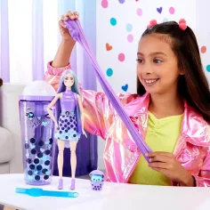 Barbie: Slime Reveal Bubi Buli Lalka Fioletowa - Mattel zdjęcie 2