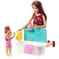 Barbie: Zestaw do kąpieli Skipper babysitter - Mattel zdjęcie 2