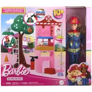 Barbie: Zestaw zabawkowy remiza strażacka - Mattel