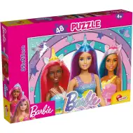 Barbie magiczny jednorożec puzzle 48 elementów 35x25 cm - Lisciani