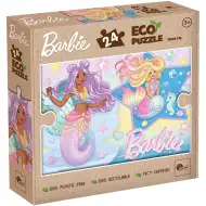 Barbie syrenie przyjaciółki 24-elementowe Eco mini puzzle 35x25 cm - Lisciani