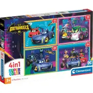 Batwheels 4 w 1 Supercolor puzzle - Clementoni