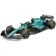 Bburago: Aston Martin AMR23 samochód wyścigowy F1 metalowy model w skali 1/43 (Fernando Alonso #14, wersja z kaskiem)