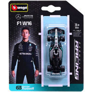 Bburago: Mercedes-AMG Petronas F1 W16 Hamilton F1 (2025/) metalowy model samochodu wyścigowego 1/64 (Lewis Hamilton #44)