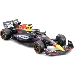 Bburago: Red Bull RB19 F1 metalowy model samochodu 1/43 (Max Verstappen #1, edycja specjalna Miami GP, z kaskiem) zdjęcie 2