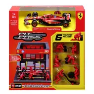 Bburago: Samochód wyścigowy F1 1/43 - Ferrari SF-24 pit stop
