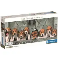 Beagle pieski 1000-elementowe panoramiczne puzzle 98x33cm - Clementoni