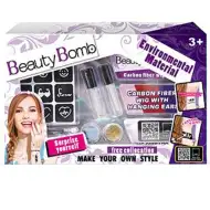 Beauty Bomb Zestaw brokatowych tatuaży dla nastolatek z kolorowym pasemkiem włosów