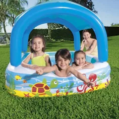Bestway: Basen dmuchany Beach Buddy™ z daszkiem przeciwsłonecznym 140 x 140 x 114 cm zdjęcie 5