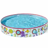 Bestway: Basen ogrodowy Fill N Fun ze sztywnymi ściankami z motywem podwodnego świata Ø 152 x 25 cm