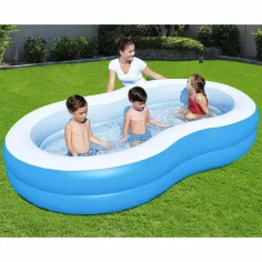 Bestway: Basen rodzinny Lagoon, owalny, dwuramienny, 262 x 157 x 46 cm zdjęcie 2
