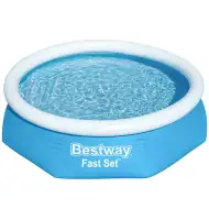 Bestway: Basen rozporowy Fast Set z dmuchanym kołnierzem 244x61 cm