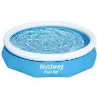 Bestway: Basen z dmuchanym kołnierzem Fast Set 305x66 cm
