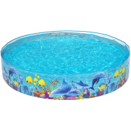 Bestway: Fill N Fun™ Odyssey basenik z sztywnymi ściankami w morskim wzorze Ø 244 x 46 cm