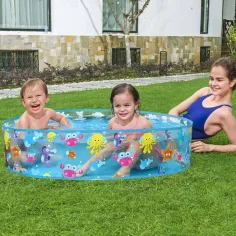 Bestway: Fill N Fun Morski Basen Dziecięcy z Motywem Zwierząt Morskich, Ø 122 x 25 cm zdjęcie 3