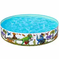 Bestway: Fill n Fun™ basenik z dinozaurami, sztywny, Ø 183 x 38 cm