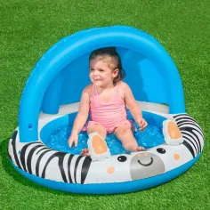 Bestway: Safari Sun™ basenik z daszkiem przeciwsłonecznym w zebrę Ø 97 x 66 cm zdjęcie 6