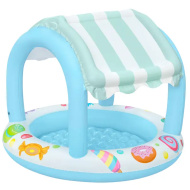 Bestway: Sweet Shoppe™ basenik do pluskania z daszkiem przeciwsłonecznym Ø 104 x 84 cm