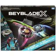 Beyblade X: Xtreme Battle arena zestaw z wyrzutnią i bączkami Dagger Dran i Tusk Mammoth - Hasbro
