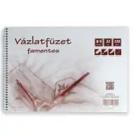 Bezdrzewny szkicownik spiralny B5, 32 kartki, 120g