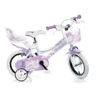 Biały rower dziecięcy dla dziewczynki w rozmiarze 12 - rower Dino Bikes