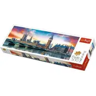 Big Ben i Opactwo Westminsterskie, Panorama Londynu puzzle 500 elementów - Trefl