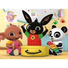 Bing i przyjaciele grają na instrumentach 24-elementowe Eko puzzle 70x50 cm - Lisciani zdjęcie 2