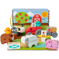 Blockables: Farm drewniana zabawka do budowania - Melissa &amp; Doug