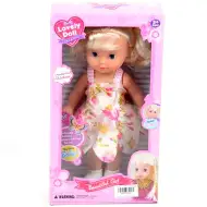 Blond włosa lalka w letniej sukience 26 cm