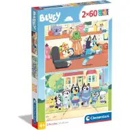 Bluey 2x60-elementowa superkolor układanka - Clementoni
