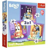 Bluey 3 w 1 puzzle 20-36-50 elementów - Trefl
