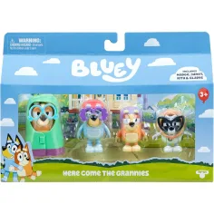 Bluey: 4‑częściowy zestaw zabawkowy z babciami