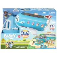 Bluey: Zestaw do zabawy z samolotem z figurkami postaci i akcesoriami